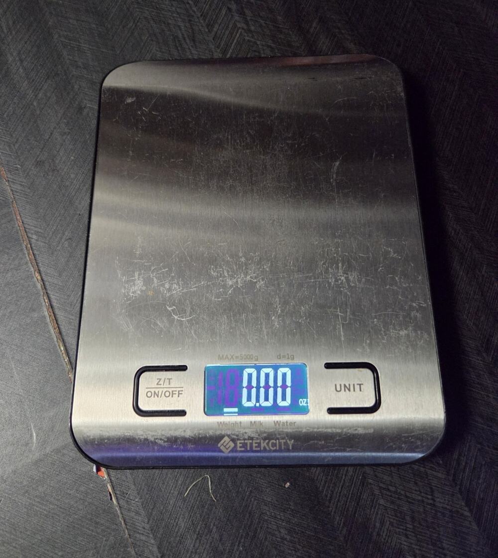 Etekcity Digital Kitchen Scale Stainless Steel Silver w/ LCD Display Tare/Unit